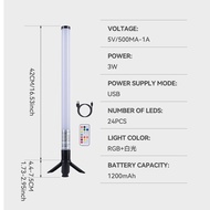 DingDian LED Desktop Full-Color RGB Tube Light with APP Remote Control With Desktop Tripod  for Room