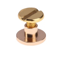 20pcs Belt Screw Leather Craft Chicago Nail Brass Rivets Stud Head Wallet Round