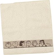 Marimo Craft SPT-525 Snoopy Mini Towel, Movie Theater, Cream, 9.8 x 9.8 inches (250 x 250 mm)