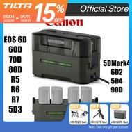 TILTA LP-E6NH / E6P Camera Battery Charger Case Set 4 Channel 2400mAh Camera Battery for Canon EOS 6