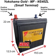 Bateri Kereta NS40ZL YOKOHAMA MF- Car Battery PERODUA Myvi Axia Alza Viva HONDA City Jazz