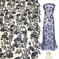 Spring Summer Embroidered Sequin Evening Dress - Lightweight Fabric for Women | HDZJ