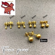 SC8 5 SETS OF STAINLESS STEEL GOLD SILUER 316L 18K GOLD PLATED