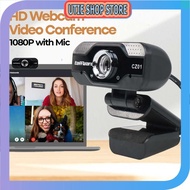 UTIE STORE - Taffware HD Webcam Desktop PC Video Conference 1080P with Mic - CZ01