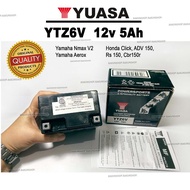 Original Yuasa Battery Batteries Accessories YTZ6V Motors 12V Batteries &amp; Parts 5AH AEROX NMAX V2 HONDA CLICK ADV150