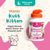 Olive Care Vitamin Kucing MASALAH KULIT KITTEN Bulu Rontok Jamur Kutu Scabies & Radang Kulit