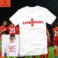 Lo-Fi เสื้อยืดผู้ชาย เสื้อยืดคอกลม ลาย ลิเวอร์พูล LIVERPOOL สำหรับ ชาย หญิง ผ้าCotton สีพื้น ดำ ขาว 