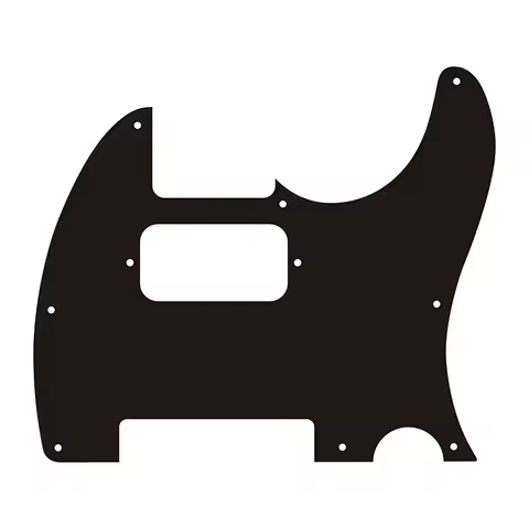 Pleroo Customize Parts For Harley Benton TE-20HH SBK Standard Series Tele Guitar Pickguard, Matte bl