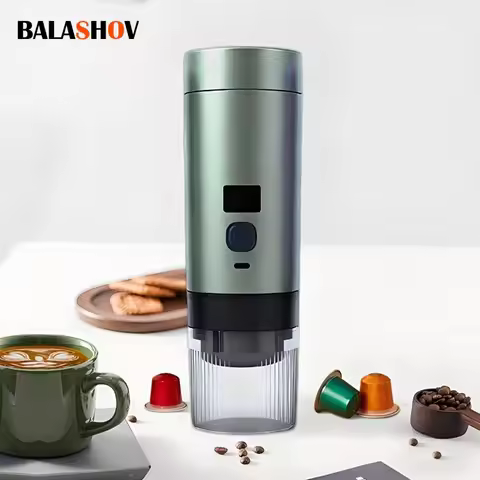 Portable Espresso Coffee Machine Heating Coffee Maker Rechargeable Concentrated Extraction Espresso 