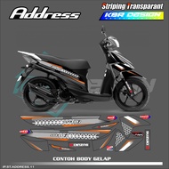 SUZUKI ADDRESS STRIPING STICKERS - MOTORCYCLE STRIPING STICKERS ADDRESSSUZUKIS MOTORCYCLE STICKERS L