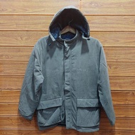 winter jaket parka CLOTHINH abu abu suede size L jaket casual murah