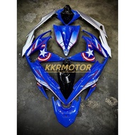 VARIO160 Custom Limited Edition Inspired By Marvel Captain America Collection Body Cover Set Sticker Blue KYT HELMET