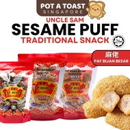 UNCLE SAM Sesame Puff Traditional Snack Candy Paf Bijan 麻佬 HALAL