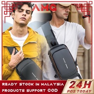 AMG Multiple Uses Knight Bag For Unisex Waterproof With Password Lock USB Charging Design