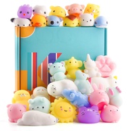 30pcs Mochi Squishy Toys Mochi Animal Toys with Storage Box Mini Squishy Animal Squishies Toys for Kids Party Favors Birthday Gift Yitonggmall
