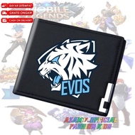 EVOS ESPORT RRQ BIGETRON ONIC LIQUID ALTER EGO DEWA UNITED ESPORT LOGO WALLET FOLDING WALLET WALLET 