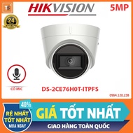 5Mp HDTVI Camera With Mic HIKVISION DS-2CE76H0T-ITPFS