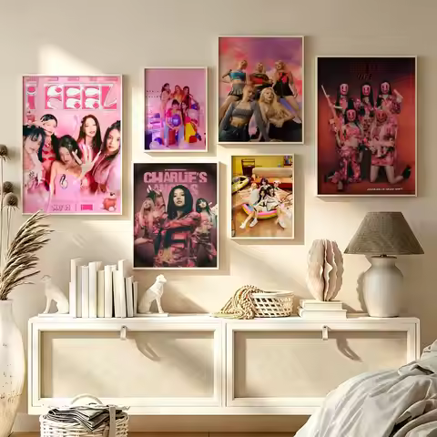 kpop G-Gidle Poster HD art sticky wall waterproof home living room bedroom bar aesthetic decoration