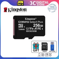 Kingston การ์ดแฟลชการ์ดความจำมินิบัตร TF การ์ดเมมโมรี่การ์ด SD 16GB 32GB 64GB 128GB 256GB 512GB ความเร็วสูงเมมโมรี่การ์ดคลาส10