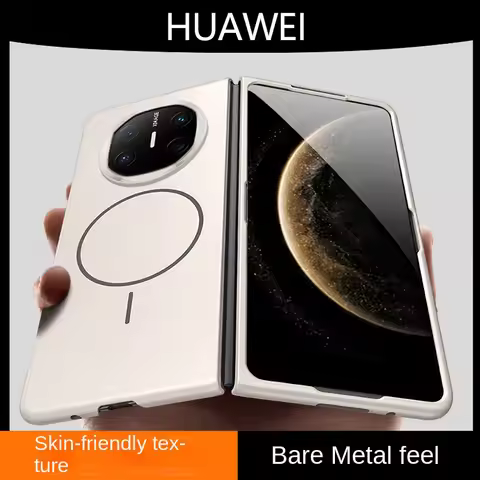 Slim Bezel-less Skin Feel Built-in Thin Magnetic Ring Case For Huawei Mate X6 huawei mate x5 Mate X3