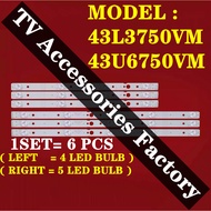 43L3750VM 43U6750VM TOSHIBA 43" TV LED BACKLIGHT(LAMP TV) TOSHIBA 43 INCH LED TV BACKLIGHT 43L3750 4