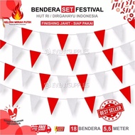 17 August triangular flag, size 5m, 10m/