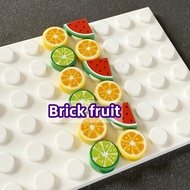 10pcs Brick Fruits Lemon/Watermelon MOC 98138 Building Blocks Toys Compatible 39739 toys