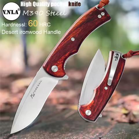 VNLA Austria M390 Steel Folding Knife Sharp Outdoor Camping Hiking Fishing hunting survival EDC Tool
