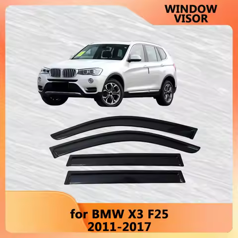 For BMW X3 F25 2011 2012 2013 2014 2015 2016 2017 Wind Deflectors Rain Guards Door Visor Vent Shades