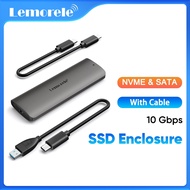 Lemorele M.2 Nvme SSD Enclosure SSD Reader External Sata SSD Case