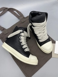 Rick Men Sneaker Leather Jumbo Shoeslace Boots Owens high-tops Luxury Women's Sneakers Shoes Men's C