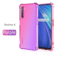 Carristo Realme 6 Case Anti-Shock Cover Rainbow Aurora TPU Soft Casing Housing