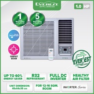 EVEREST Etiv10cfwd/g Inverter Window Type Aircon Full Dc with Remote Control -  1.0 HP