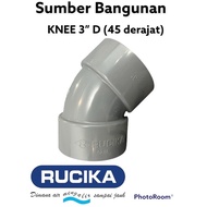 KNEE 3 (45 degrees) ELBOW/ 345 degrees) WATER PIPE FITTING/