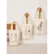 Customized Beverage Bag Canvas Milk Tea Bag Customized logo Wedding Candy Bag Bag Wedding Canvas Bag