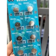 Blister of 10 watch batteries SR927SW SR927 LR927 395 927 Domsem 1,55V