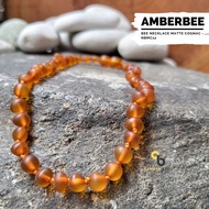 AMBER BEE Baby Amber Necklace Mate Cognac N12