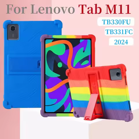 Tablet case For Lenovo Xiaoxin Pad 2024 Case TB331FC 11 inch Silicone Stand Cover for Lenovo Tab M11