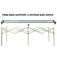 KAKI MEJA LIPAT 8X2 KAKI MEJA LIPAT PORTABLE PASAR MALAM SAIZ 8X2 PACKAGE TERMASUK BESI SUPPORT