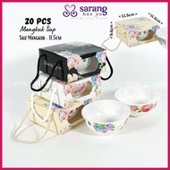 [20 PCS] Door Gift Murah VIP Kahwin Tunang Mangkuk Sup Melamine Ware Cenderahati  Pinggan Souvenir