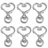 GANTUNGAN $$$$] Love Heart Key Chain Hook DIY Resin Claps