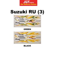 Suzuki RU RG SPORT (3) Body Sticker Stripe Green / Black