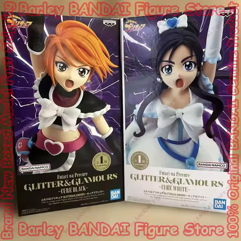Original In Stock BANPRESTO GLITTER&GLAMOURS Cure White Cure Black Anime Figures Collection Model To