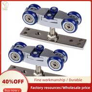 2X Bifold Door Hardware Wooden Sliding Door Pulley Furniture Hardware Wheel Barn Door Roller