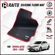 RAITO MAT Toyota Corolla Altis 2014 - 2018 Car Floor Mat Carpet Customised Car Mat Kereta Carpet
