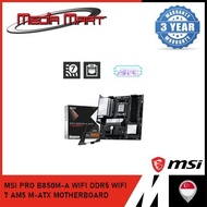 [CPU & MOTHERBOARD BUNDLE] MSI PRO B850M-A WIFI DDR5 WIFI 7 AM5 M-ATX MOTHERBOARD WITH AMD RYZEN 5/7