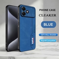 CL - Case Compatible Oppo A6C Softcase Leather Magnetic Luxury Magsafe