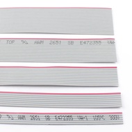 1Meter 1.27mm Pitch 10/12/14/16/18/20/26/30/34/40/50/60/64 Pin Wire Grey Flat Ribbon Cable 28 AWG Fo