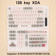 138Key R Computer Gameboy Mario pixel Keycaps For Cherry MX Switch Mechanical Keyboard XDA Profile D