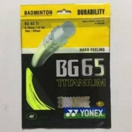 Big Sale Senar Raket Badminton Yonex Bg65 Titanium Baik